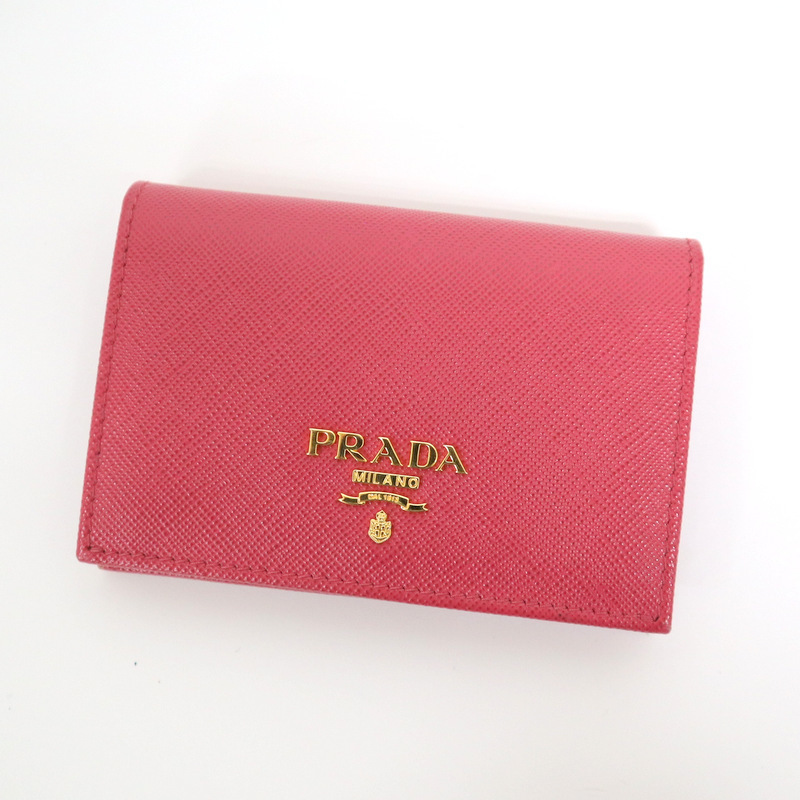 Prada Card Case Saffiano Pink Prada Card Case Saffiano Pink